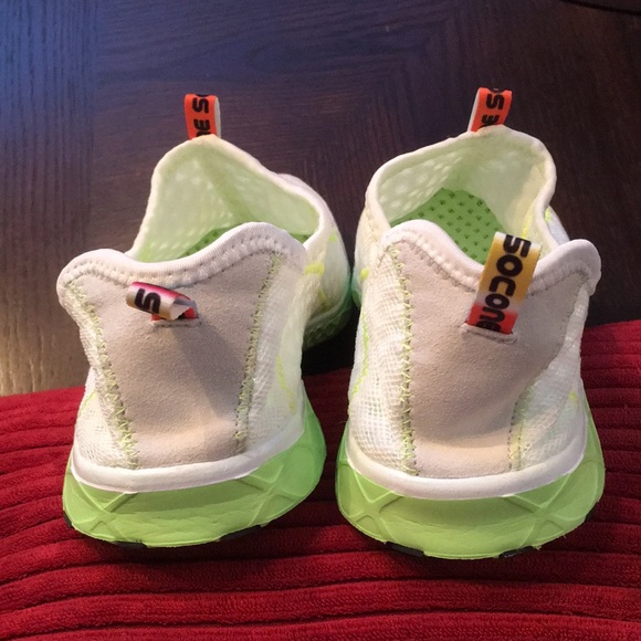 SOCONE Running shoes men’s White, neon yellow - Picture 6 of 8